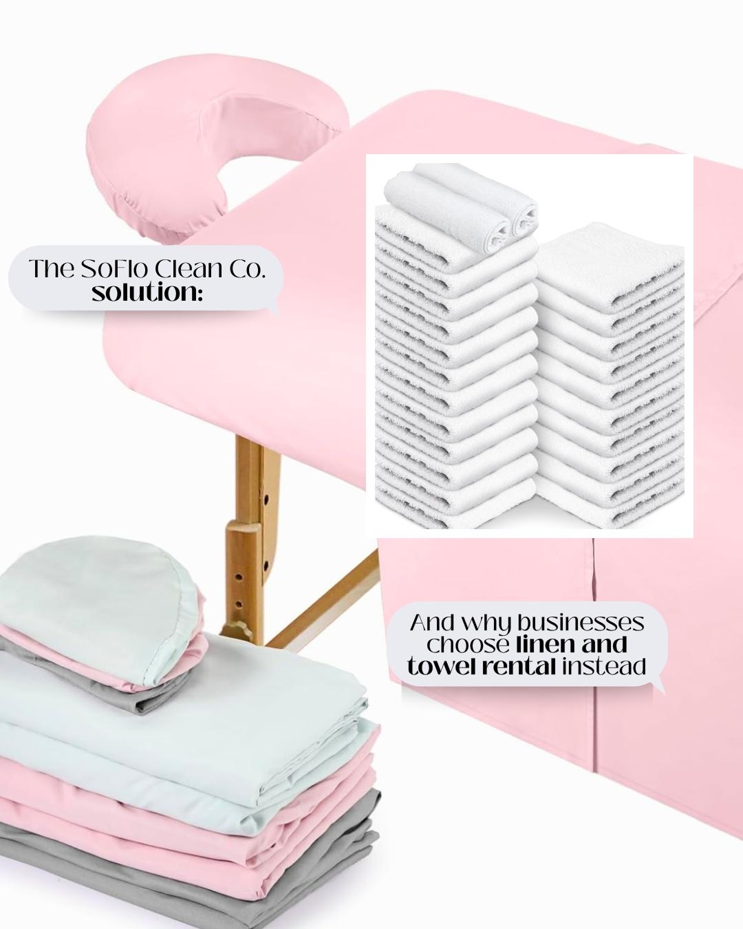 SoFlo Clean Co. linen solution for businesses